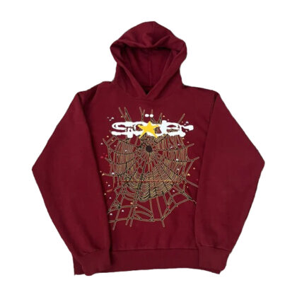 2021 Sp5der Maroon Hoodie